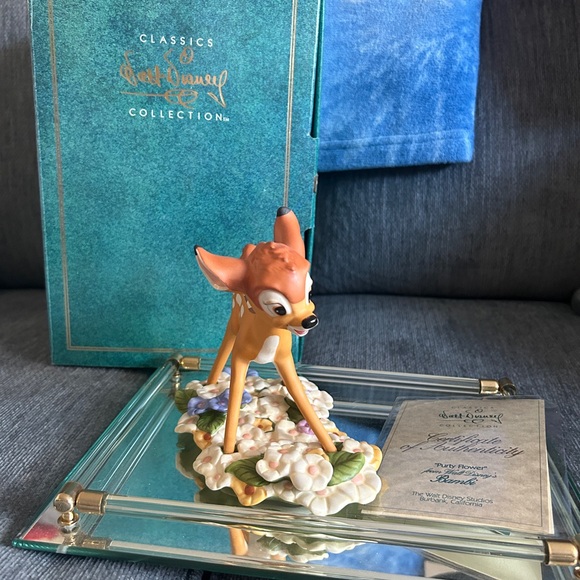 Disney Classics Collection Bambi “Purty Flower” Statue Figurine Vintage Art - Picture 1 of 7